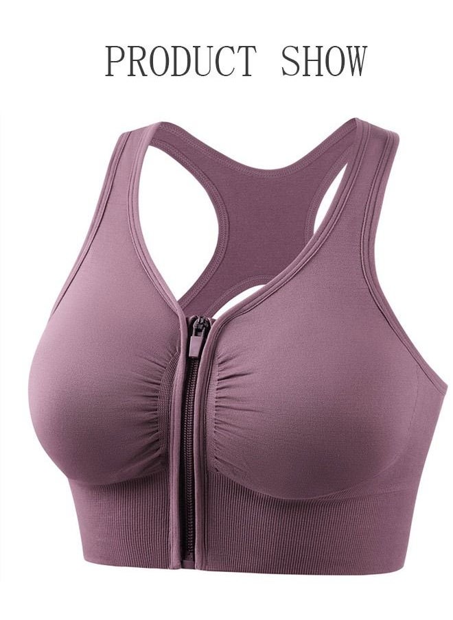 Women's Zip Front Sports Bra Active Yoga Girl Sports Bras Wirefree Lightweight Comfort Bra with Adjustable Strap for Yoga Running L - pzsku/Z14A9594D8EE41DB40559Z/45/_/1686295699/6eeaa0ec-73cc-4a32-a3f4-3db50e08ae5c