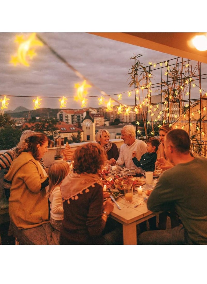 بيوينتي مصباح رمضان ، 10M 80LED مصباح ديكور رمضان ، مصباح رمضان مناسبة للعائلات والزواج في الهواء الطلق شنقاً في الأماكن المغلقة  - Image 3