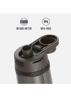 THERMOS Dishwasher Safe Hard Plastic Water Bottle with Straw Black 24 oz TP4369DB6  - Image 4