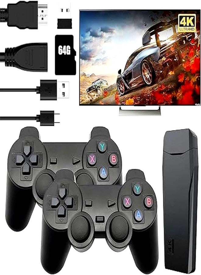NextTech UHD 4K Console with Retro Built-in Games | Portable Handheld Video Game for Kids and Adults