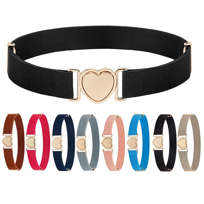 Popular Japanese Internet Celebrity Children'S Belt Girls' Decorative Lazy Hole-Free Girls' Primary School Students Loose Simple Small Waist - Image 2