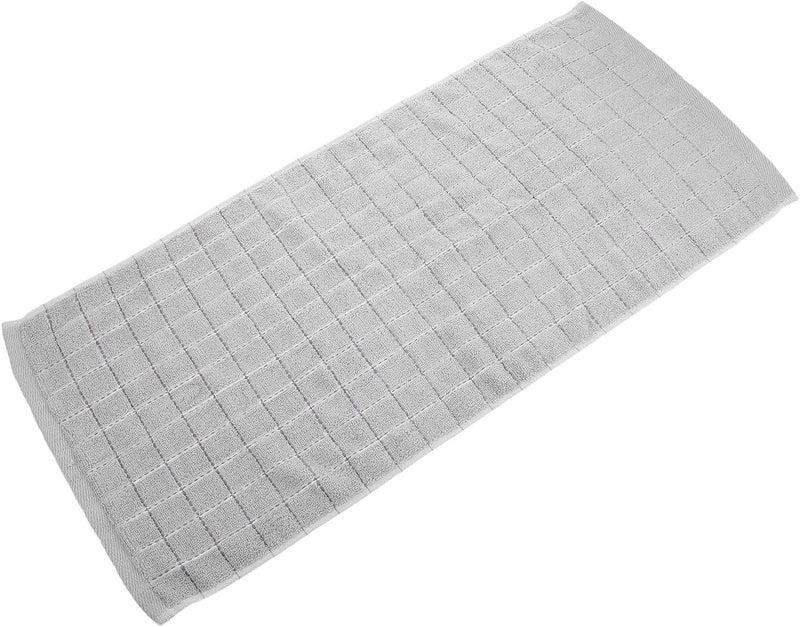 Toyvian Soft Cotton Face Washcloth, High Absorbency Gentle Facial Towel for Adults, Reusable Gray Hand Towel Suitable for Bathroom and Daily Skincare Use - Image 1