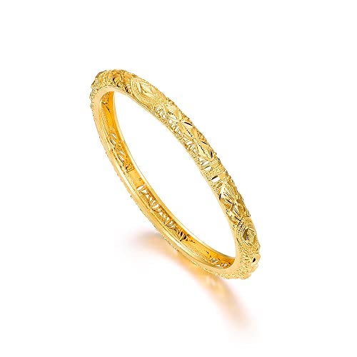Ethlyn Large sized Bangels Sets for Women Gold Color oversized Big size wrist Bangles&Bracelet Birthday Gift for mum wife girlfriend grandma - Image 4