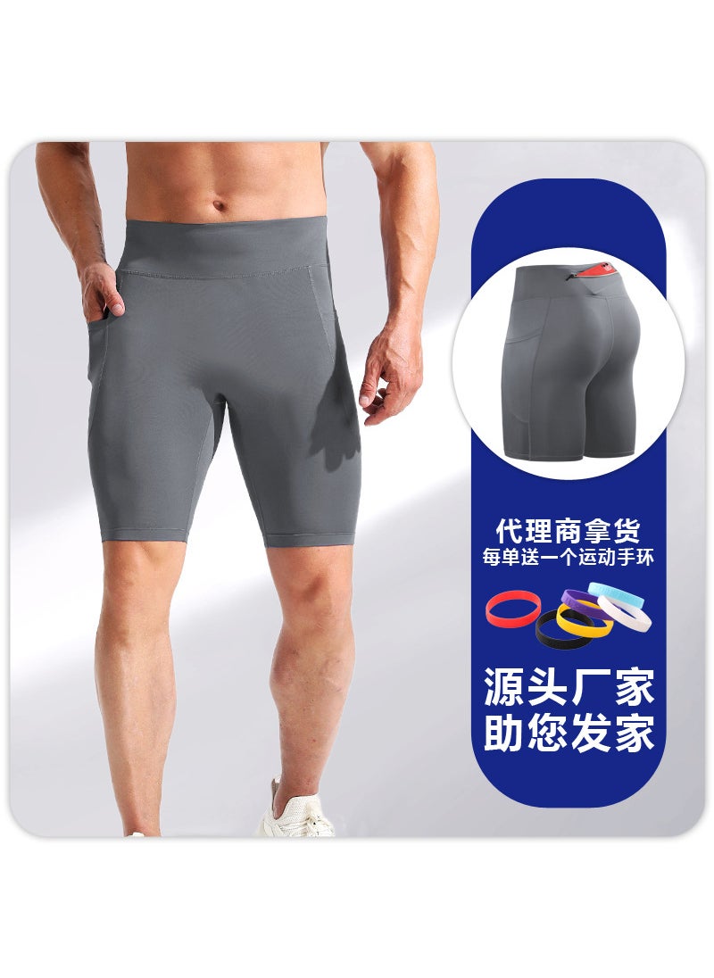 Generic - Mens Marathon Running Shorts Quick-Dry Reflective Pink - Image 1