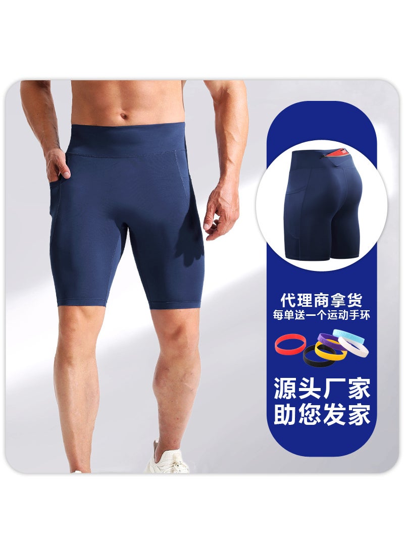 Generic - Mens Marathon Running Shorts Quick-Dry Reflective Pink - Image 1