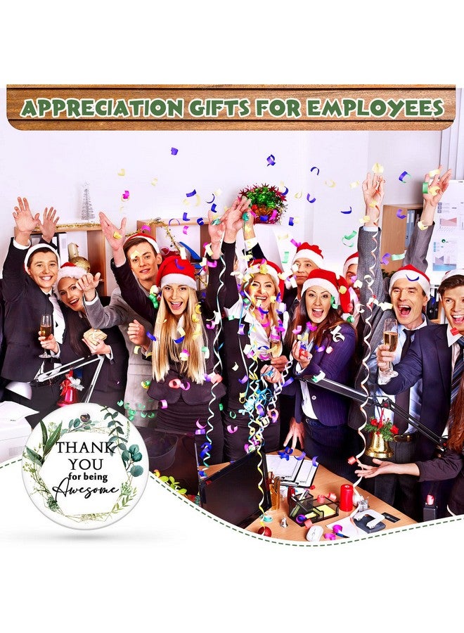 انباجي مجموعة هدايا تقدير عيد الميلاد من Inbagi، 20 قطعة، شكرًا لك على كونك رائعًا، زينة خزفية معلقة، زينة شجرة عيد الميلاد، هدايا شكر لزملاء العمل والموظفين وفريق الإدارة، هدايا يوم الشكر - Image 5