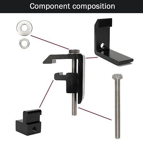 Xiaoyudou P-AC-04N Mounting Clamps for Truck Cap Camper Shell Toyota Tacoma/Tundra - 4 PCS - Image 2