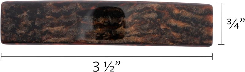 France Luxe Mojave Classic Rectangle Barrette - Image 2