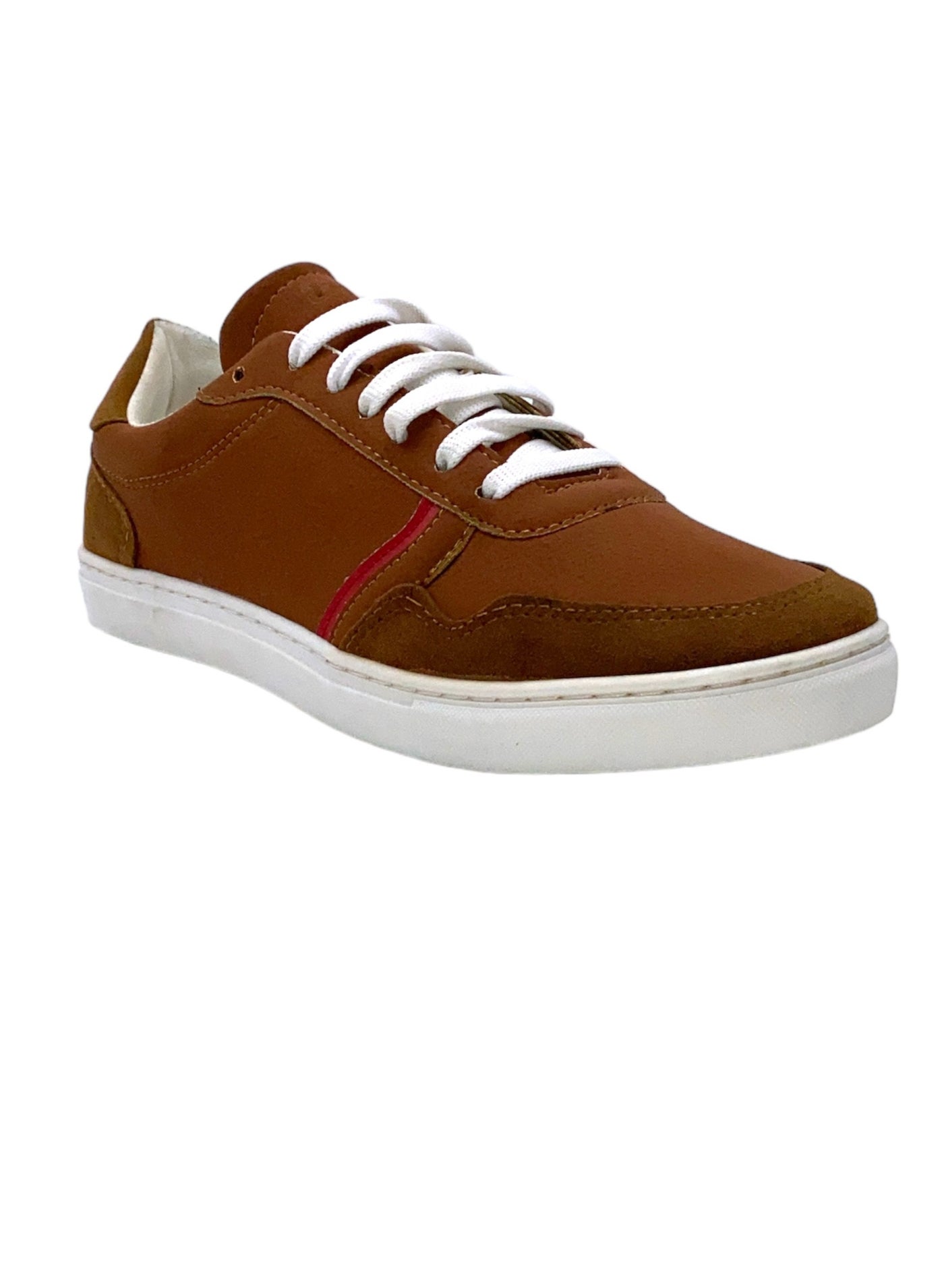 Casual faux leather lace-up sports shoes for men