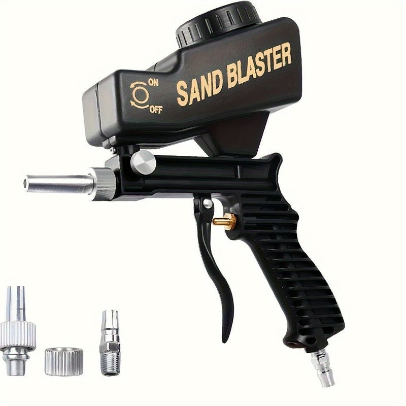 Ergonomic Pneumatic Sandblaster 18oz Capacity Automotive Detailing Rust Removal Tool Powerful Sandblaster - Image 4
