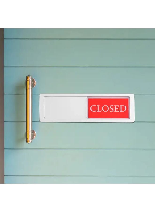 Black Magnetic Sliding Door Sign Open Closed Occupied Indicator For Office Toilet Meeting Room - Image 5