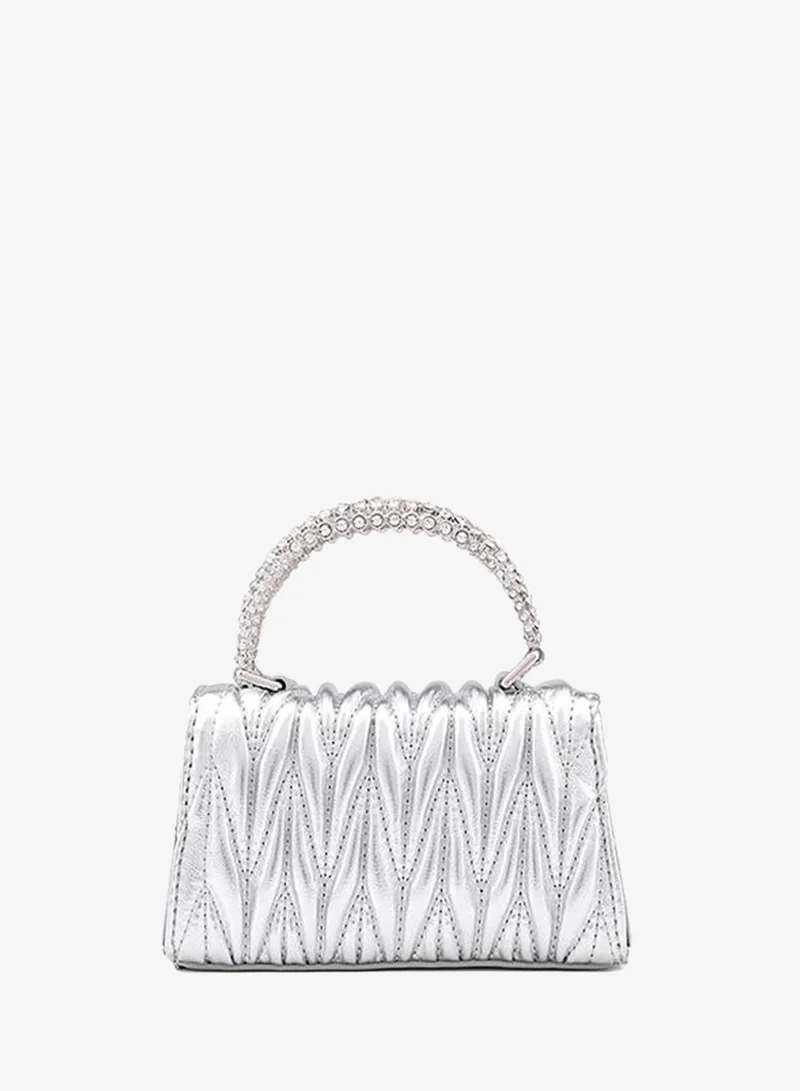 Cuple Silver Tween Girls Top Handle Mini Bag for Women | Best Price UAE