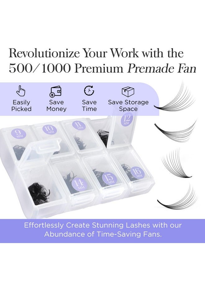 BEYELIAN 1000 Fans Premade Fans Eyelash Extensions Beyelian 0.07Mm 10D D Curl Volume Lash Extensions Pre Made Fans Lash Extensions Handmade Promade Loose Fans Thin Base 916Mm Mixed  - Image 3