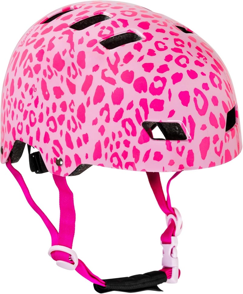 Spartan خوذة متعددة الرياضات باربي للأطفال من عمر 5 سنوات وما فوق | مقاس صغير 51–54 سم | خوذة أمان خفيفة الوزن للدراجات والتزلج مع ملاءمة قابلة للتعديل وفتحات تهوية | تصميم باربي | SP-9118 - Image 1