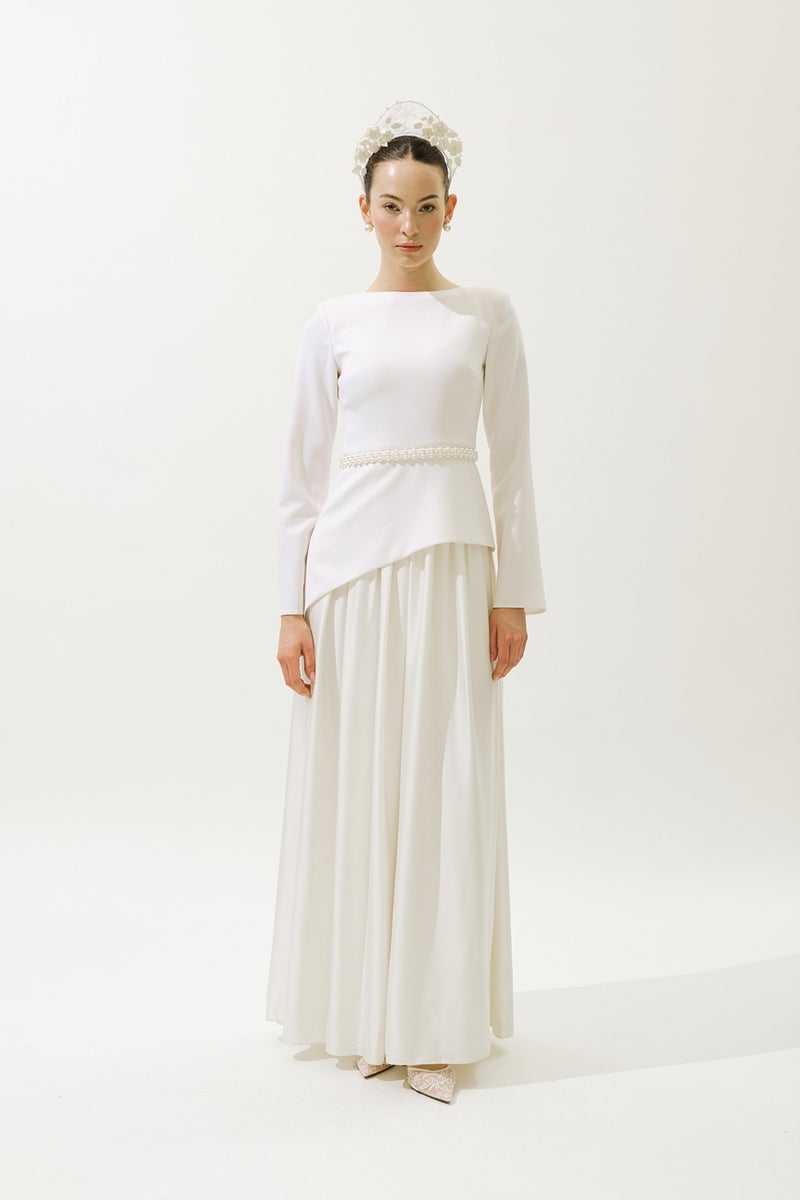 Manuka Annıta Evening Dress Ecru  - Image 5