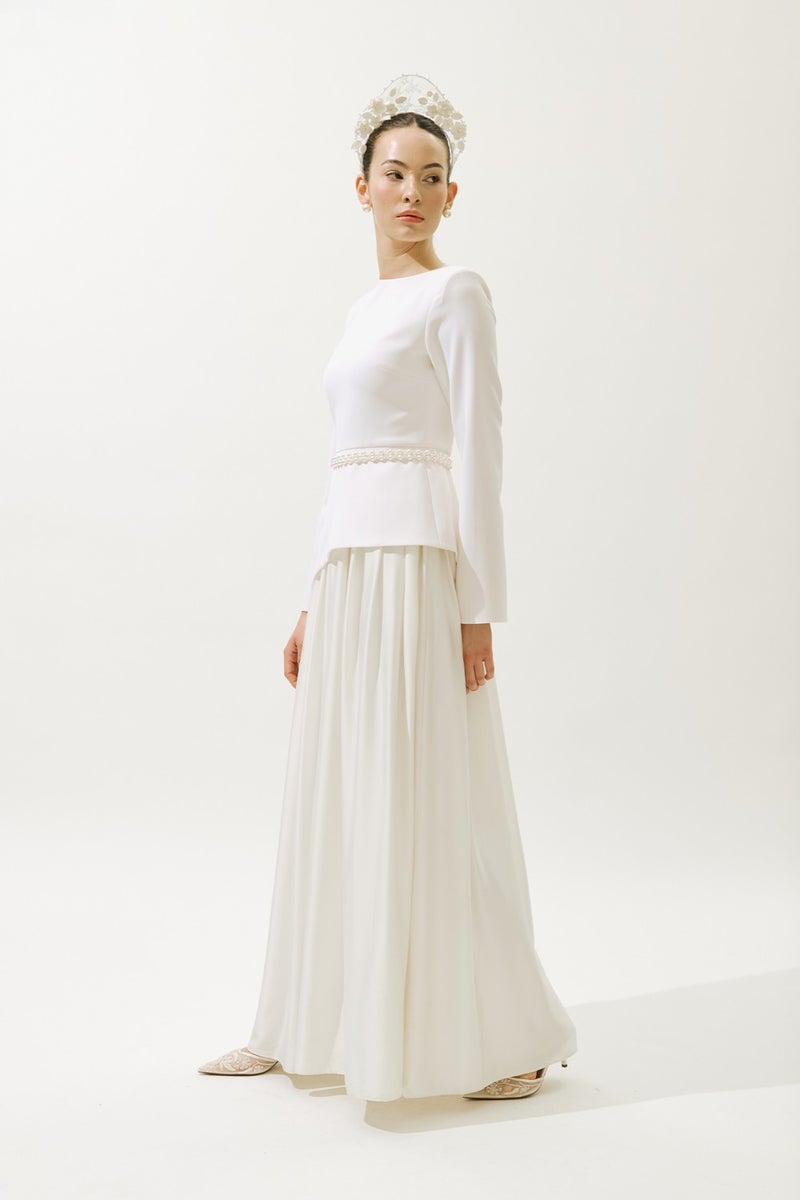 Manuka Annıta Evening Dress Ecru  - Image 3