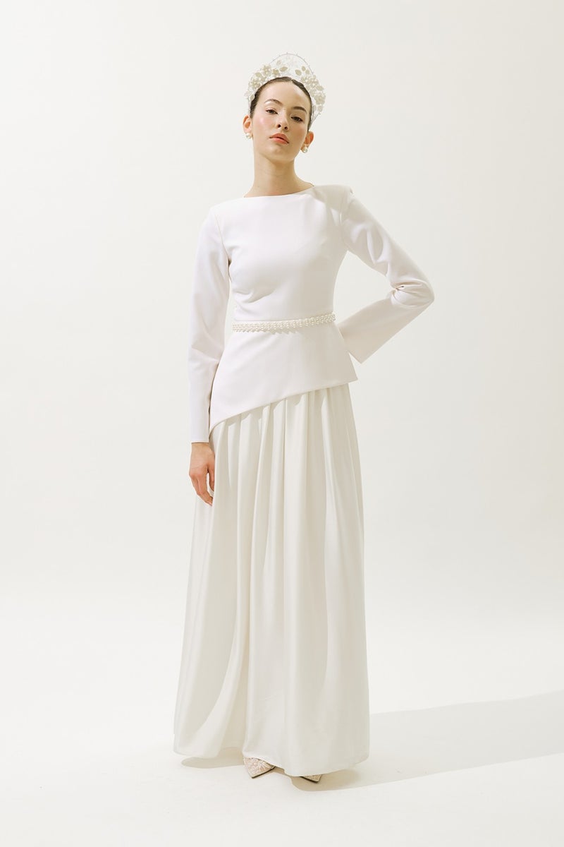 Manuka Annıta Evening Dress Ecru  - Image 1
