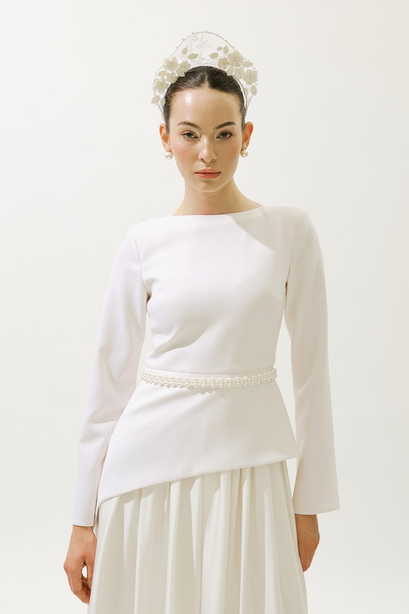 Manuka Annıta Evening Dress Ecru  - Image 2