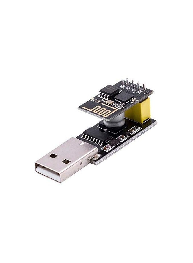 ESP8266 ESP-01 Serial WIFI Wireless Transceiver Module with USB to ESP8266 Adapter for Arduino UNO R3 Mega2560 Nano Raspberry Pi (ESP-01 + USB)