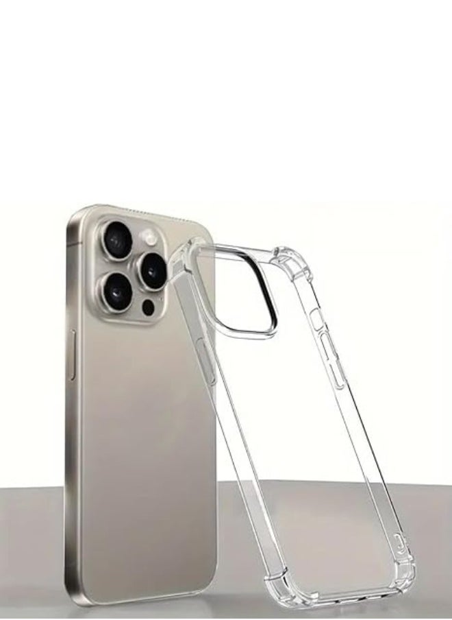 لوكاداه حافظة iPhone 15 Pro Max، متوافقة مع MagSafe، حماية من الدرجة العسكرية، مقاومة للاصفرار، ظهر مقاوم للخدش، غطاء هاتف مغناطيسي لهاتف iPhone، السلسلة الكلاسيكية، شفاف  - Image 1