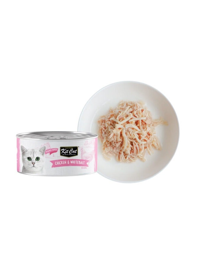 Kit Cat Chicken & Whitebait 80g (1 Box -24pcs) - Image 1