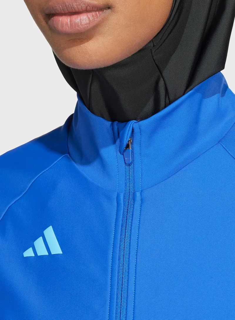adidas بلوزة سباحة مزينة بثلاثة خطوط