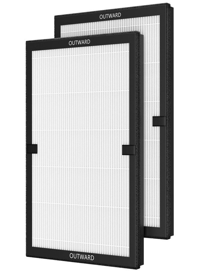 iSingo 2 Pack E-200 H13 HEPA Air Filter Compatible with LUNINO E-200 Air Purifier Filter Replacement 3 Stage Strong and Efficient Filtration For LUNINO Home Large Room up to 1740sq.ft - Image 1