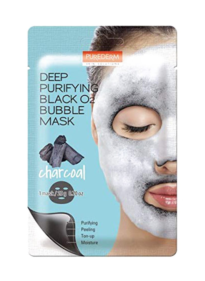 Deep Purifying Black O2 Charcoal Bubble Sheet Mask