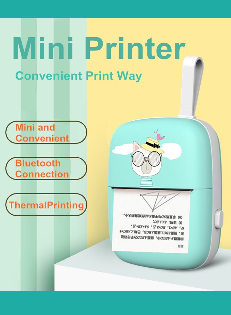 كيدل ملصقا الطابعة المحمولة جيب الطابعة ملصقا الحبر الحرة ميني الطابعة ملصقا الحرارية - Image 3