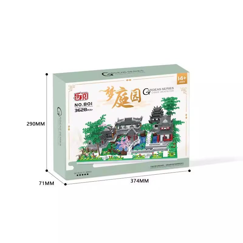 Leji Micro-Particle Building Block Toys Construction Dream Garden 801-807.605.631.632.607 Dropshipping - Image 4