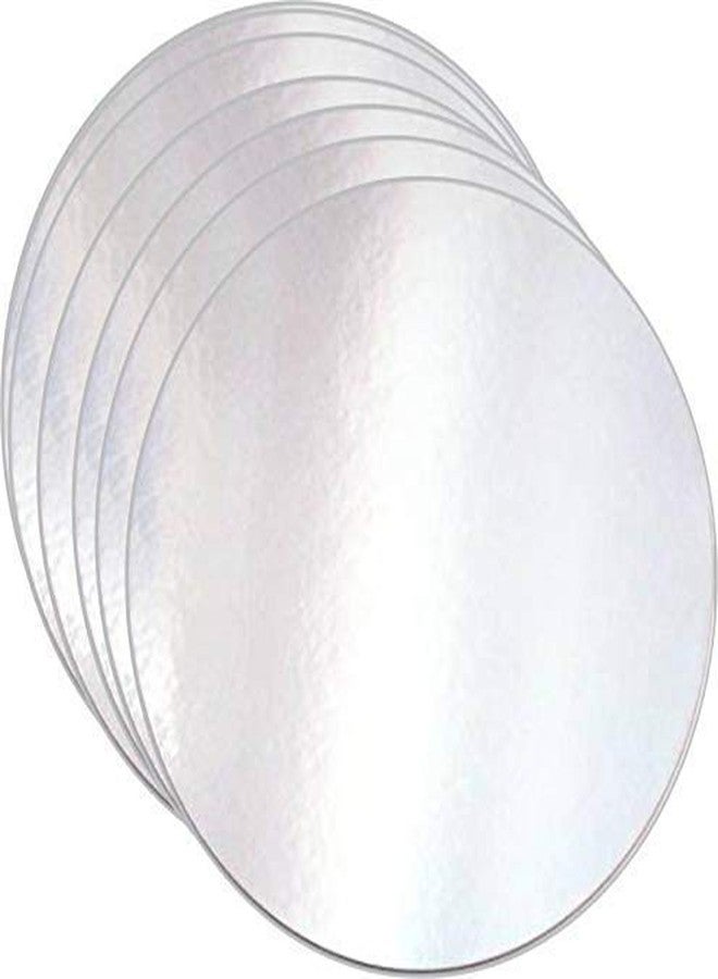Baking Set Cake Base 12 INCH Silver Premium Cake, Corrugated, Cake Board, 5-Pieces, Silver - Image 3