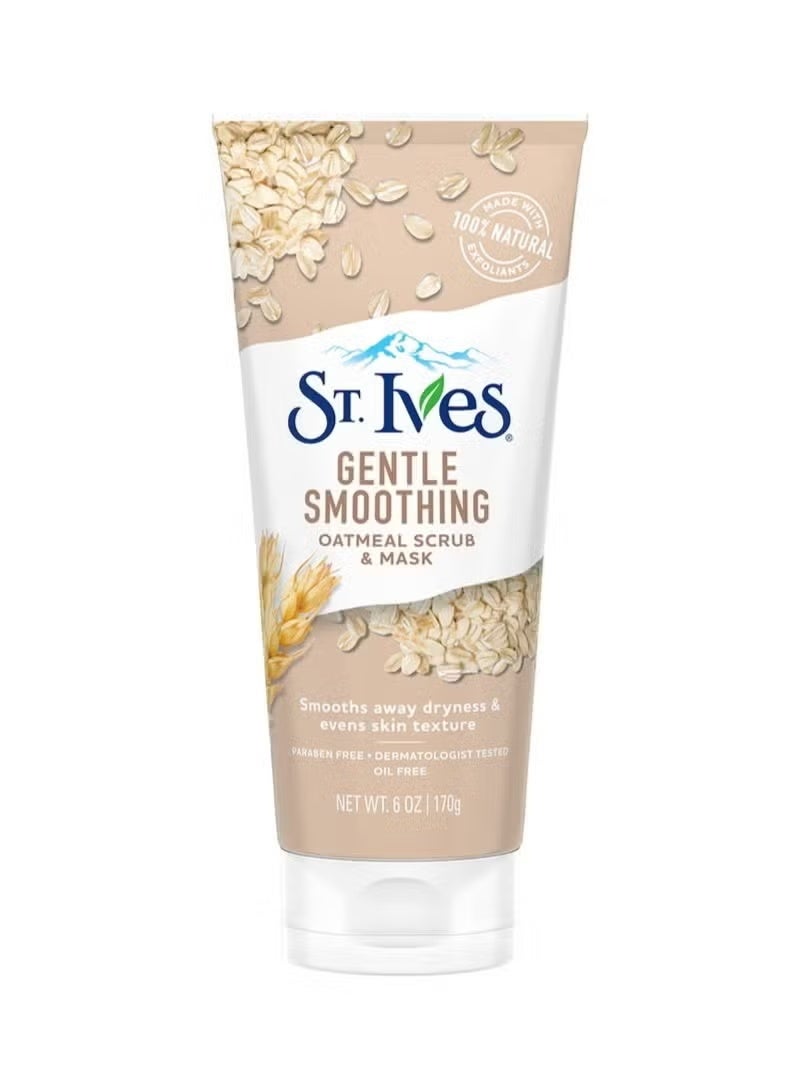 ST. Ives Gentle Smoothing Scrub And Mask Oatmeal 170grams