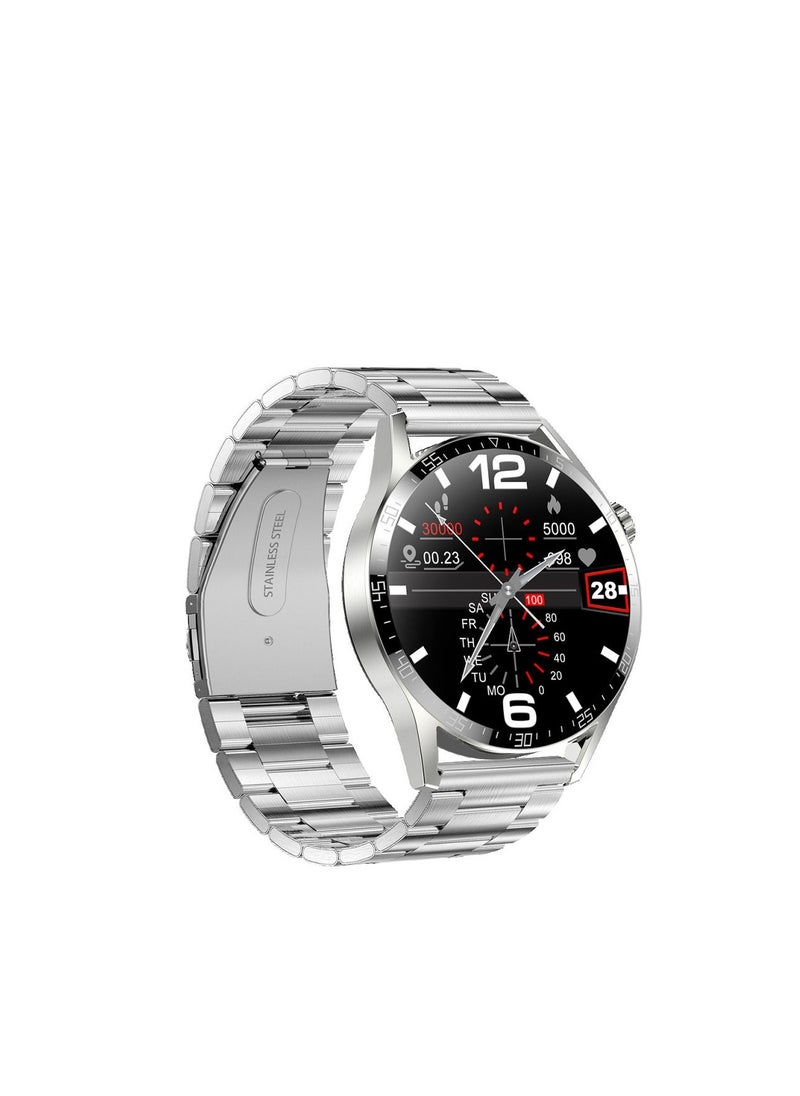 Pawa - Grandeur Series Smart Watch / Incomparable Aesthetic / 7 days Usage time / Health Monitoring / Activity Tracker / Bluetooth Calling - Silver - Image 1