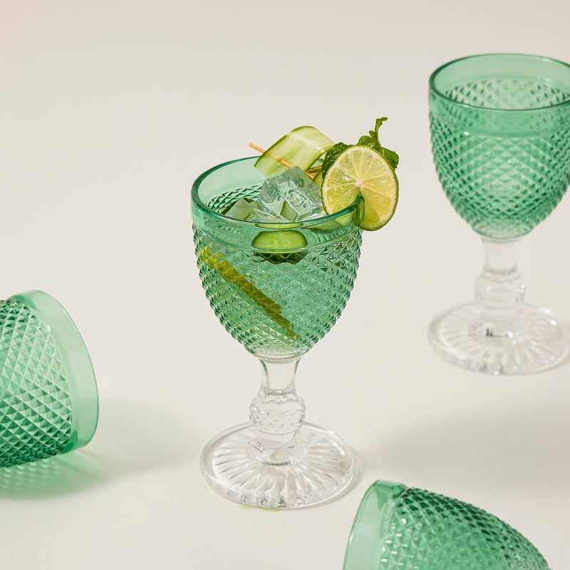 La Mesa 4 Pcs Glass Footed Tumbler - Image 1