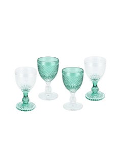 La Mesa 4 Pcs Glass Footed Tumbler  - Image 1
