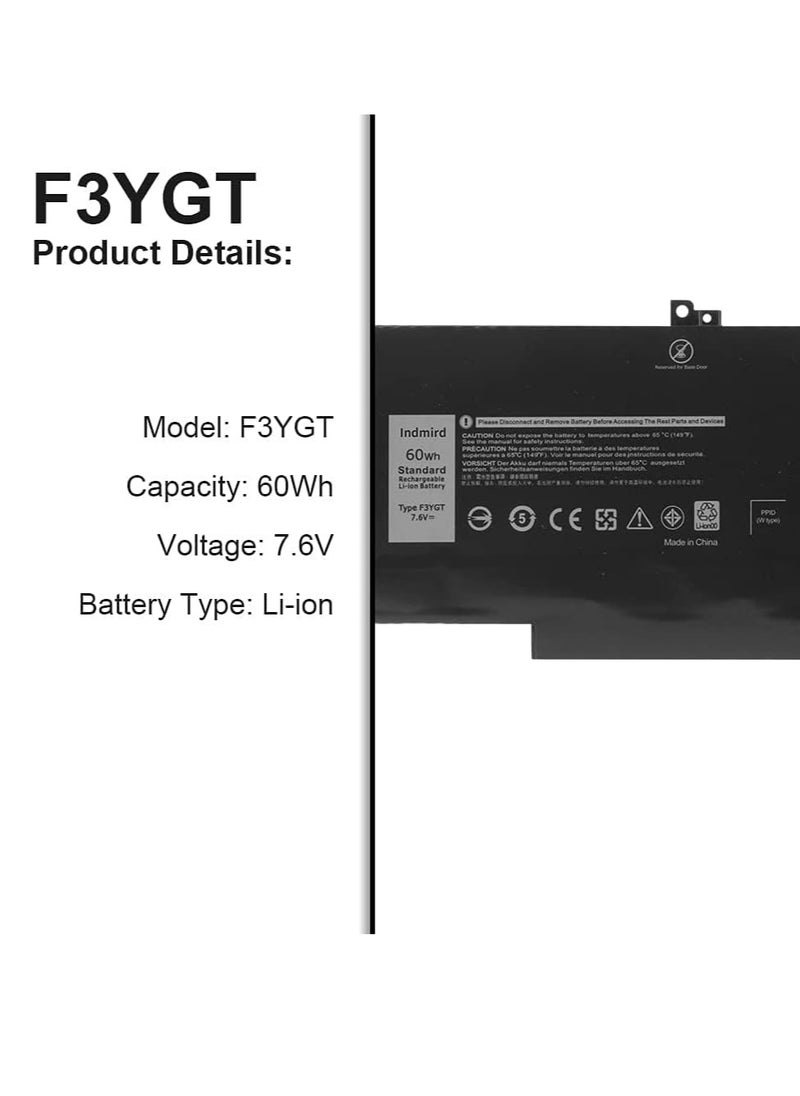 Generic 7.6V 60Wh Battery for Dell Latitude E7280 E7380 E7480 E7290 E7390 E7490 12 7000 7280 7290 13 7380 7390 14 7480 7490 0 Replacement Battery DMDM3WC 0DM3WC 2X39G by Endemerd  - Image 2
