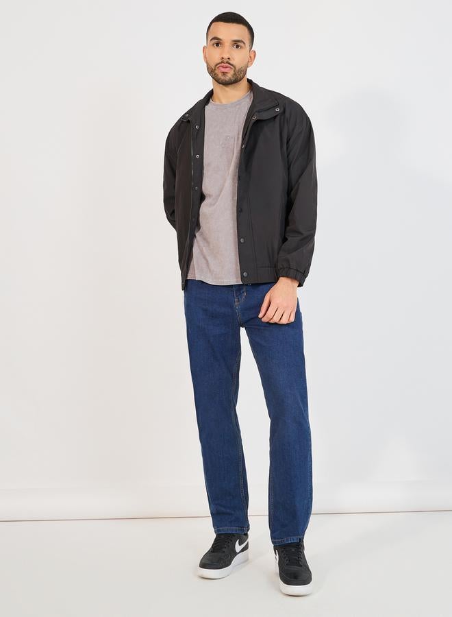 ستايلي جاكيت منفوخ بأزرار وسحَّاب غلق - Image 2