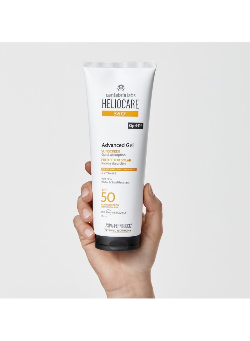 Heliocare 360º Advanced Gel Sunscreen Quick Absorption SPF50 250ml - Image 4
