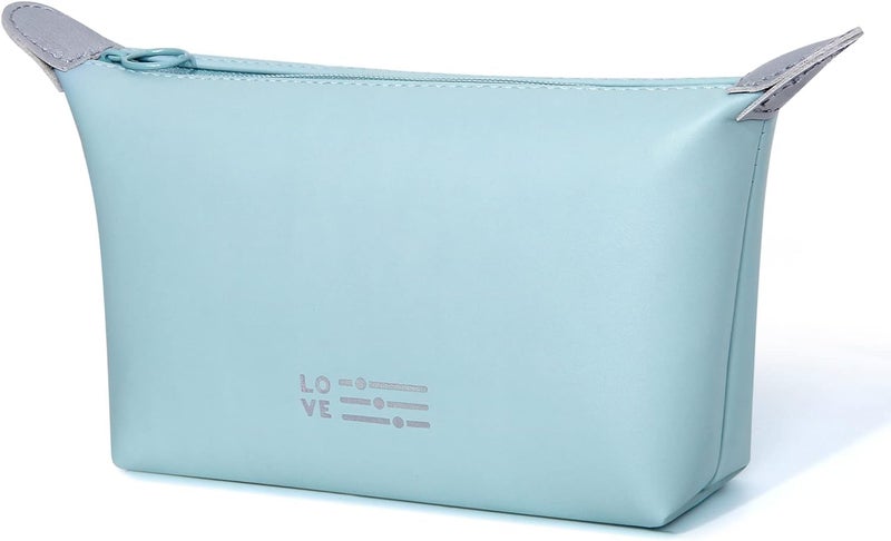 KUKLAR Small Pouch Toiletry Bag for Women Waterproof Makeup Pouch for Purse Travel Portable Zip Pouch Aesthetic Bag Pack of 2 (Sky Blue) - Image 2