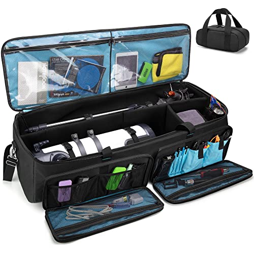 samdew Astronomical Telescope Case, 40.8" Large Telescope Storage Bag for Telescope Tube & Tripod, Soft Padded Telescope Accessories Carry Case & Counterweight Bag Compatible with Celestron Telescope - Image 1