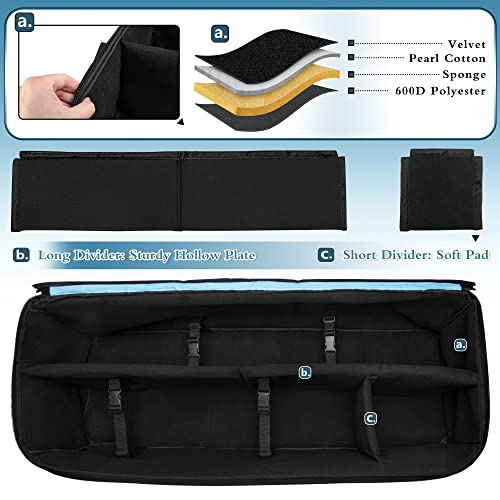 samdew Astronomical Telescope Case, 40.8" Large Telescope Storage Bag for Telescope Tube & Tripod, Soft Padded Telescope Accessories Carry Case & Counterweight Bag Compatible with Celestron Telescope - Image 2