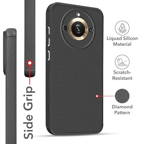 Jkobi Back Case Cover for Realme 11 Pro 5G |11 Pro Plus (Liquid Silicone | Side Grip | Camera Protection) - Image 2