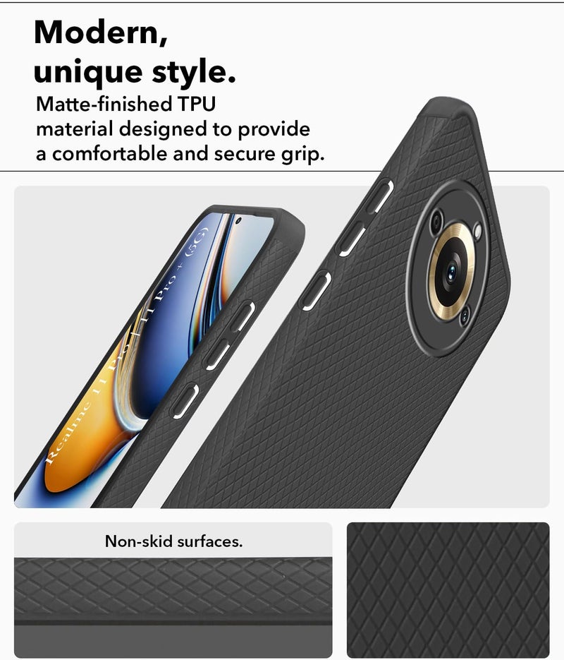 Jkobi Back Case Cover for Realme 11 Pro 5G |11 Pro Plus (Liquid Silicone | Side Grip | Camera Protection) - Image 3
