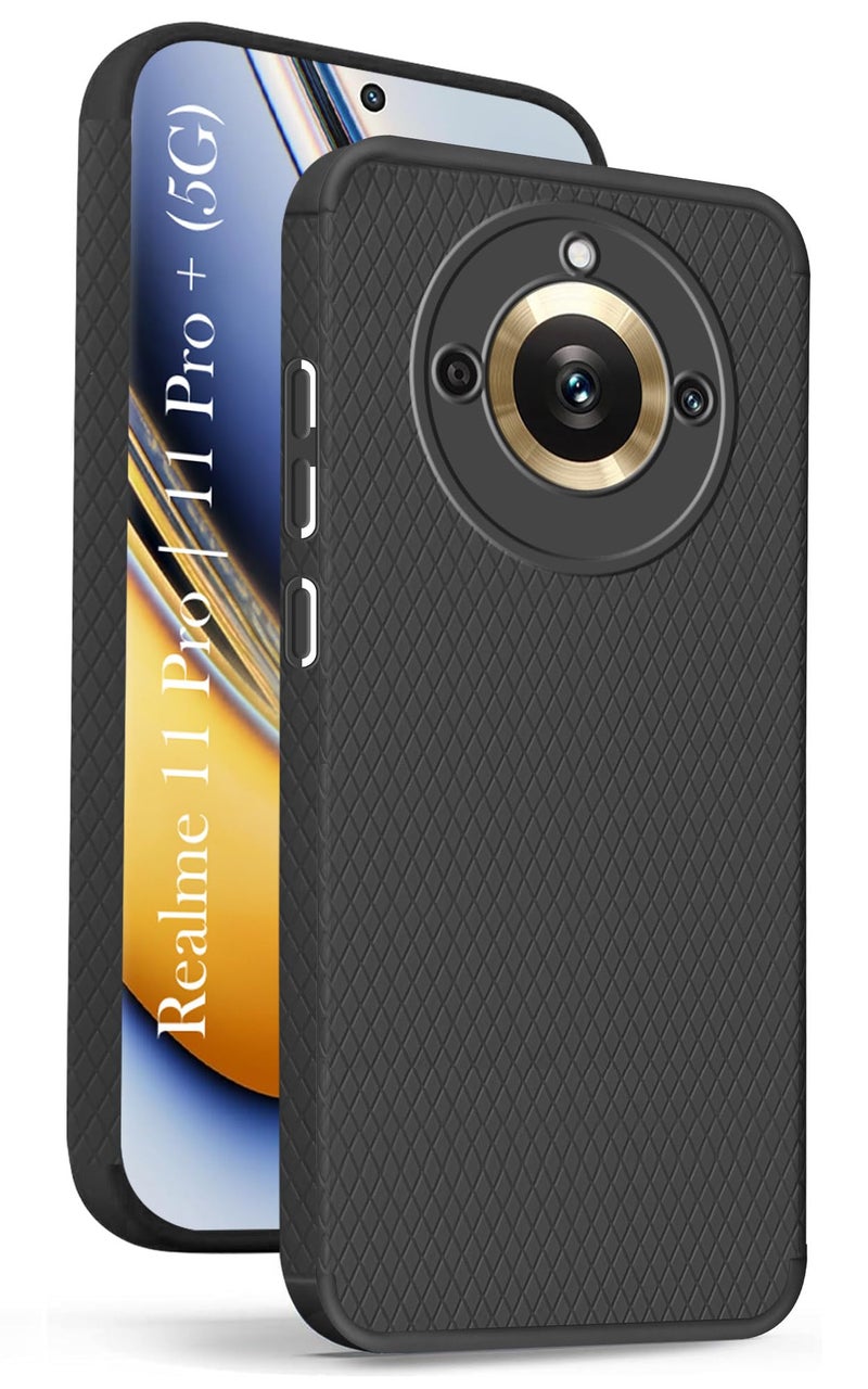 Jkobi Back Case Cover for Realme 11 Pro 5G |11 Pro Plus (Liquid Silicone | Side Grip | Camera Protection) - Image 1