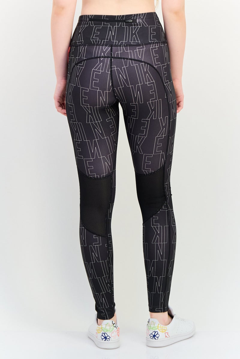 Nike Women Tight Fit Running Full Length Leggings, Black - Image 3