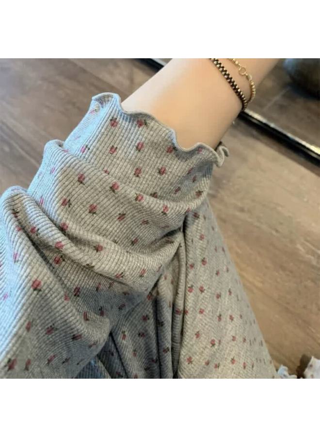 Kj Women's Autumn Winter New Long Sleeve Long Pants Pajama Set Simple Casual Korean Style Sweet Pure Girl Homewear - Image 2