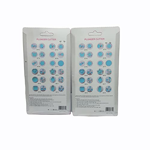 Grizzly®2 PCs Flower Fondant & 2 PCs Plastic Veined Leaf and Flower Fondant Plunger Cutters Set, Cake Decorating Tools, Set of 2. - Image 2