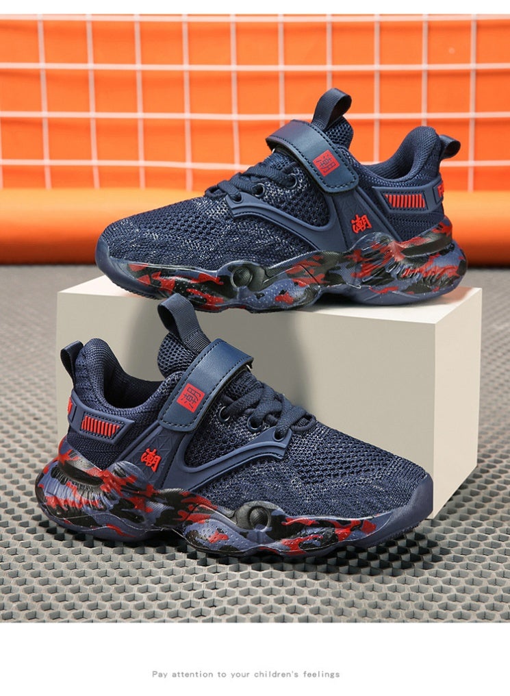 NIBEMINENT Children Boys Breathable Mesh Shoes Kids Sports and Running Sneakers School Tennis Shoes - Image 3