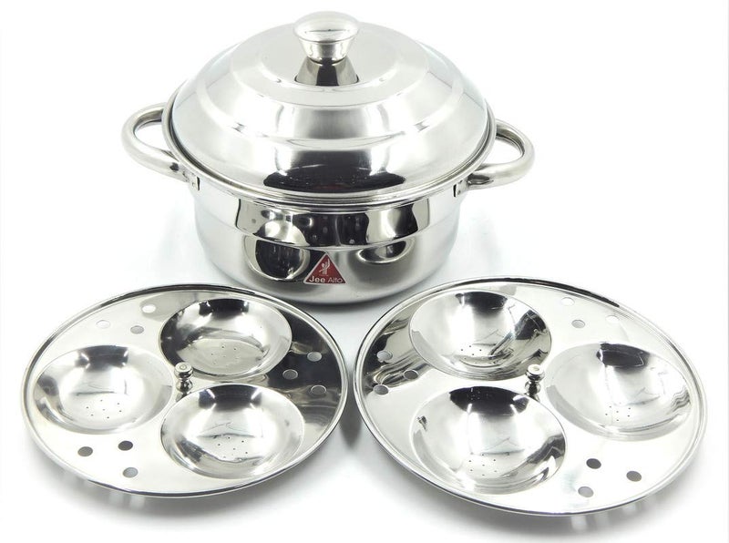 JEE ALTO Stainless Steel Compact Breakfast Idly Maker 6 Idly Silver - Image 4