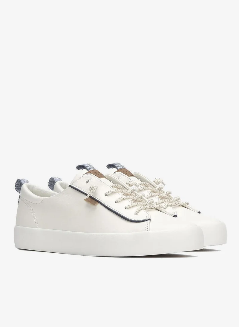 Keds Snow White/Vintage Indigo Keds Women's Kickback Slip On Leather Nautical Casual Sneaker White for Women | Best Price UAE